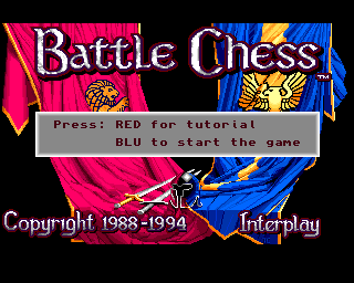 Battle Chess title screen for Amiga CD32